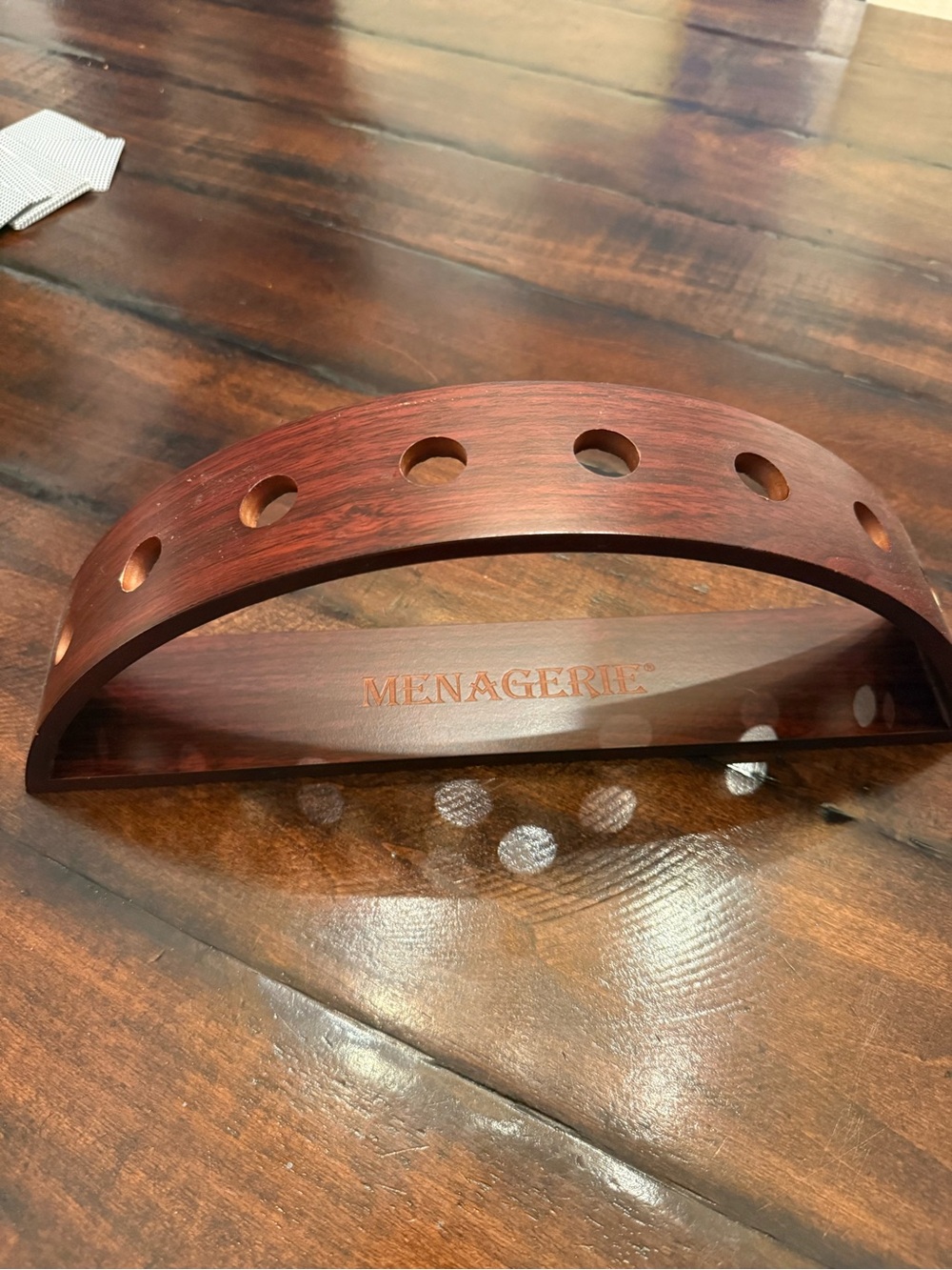 Menagerie bamboo wine pourer holder - holder only